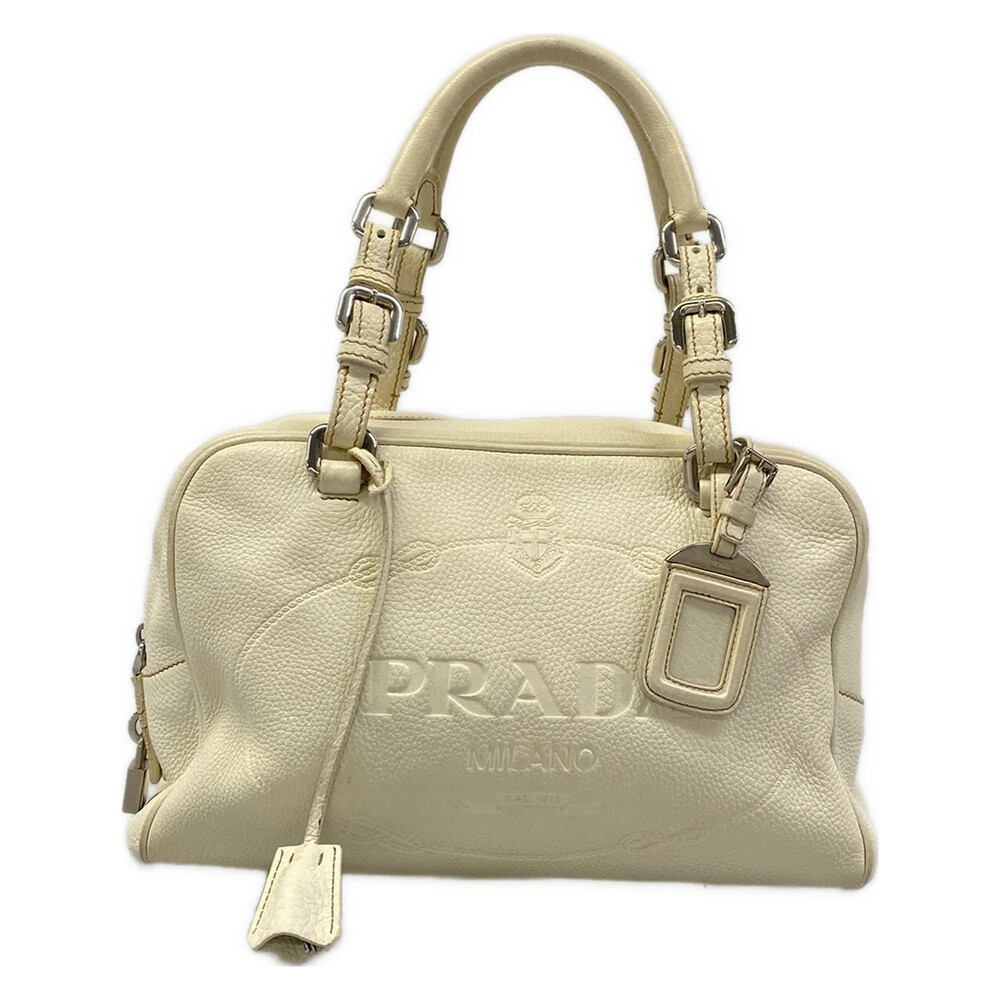 Prada Vitello Daino Cream Leather #339824P83B